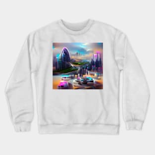 Futuristic Advanced City Crewneck Sweatshirt
